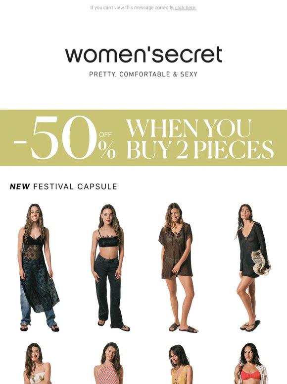 Festival Capsule 🎤 -50% when you buy 2 items!