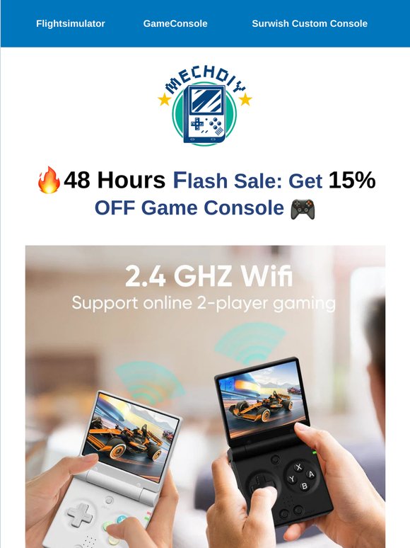 ⏰ 48 Hours Only — Get 15% OFF Gaming Consoles
