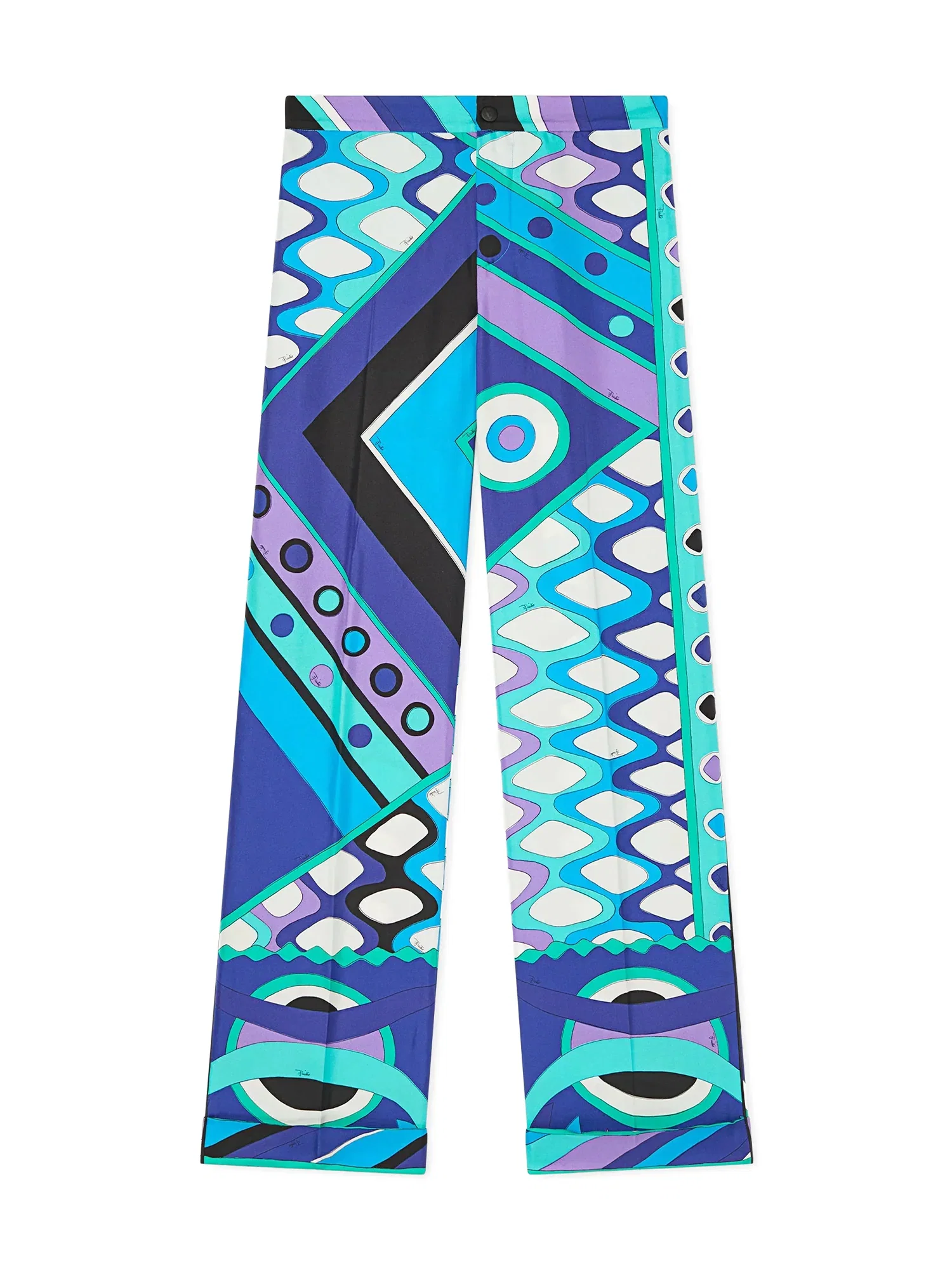 Image of Vivara Print Silk Pants
