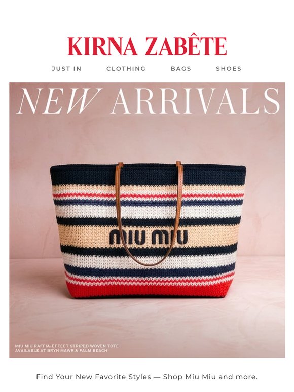 This Just In: New Styles from Miu Miu and More