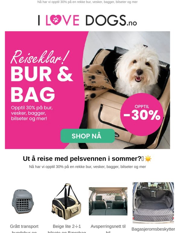 Ut å reise med pelsvennen i sommer?🩷☀️