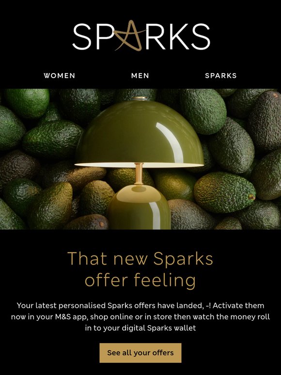 Your new Sparks offers have landed 🎉