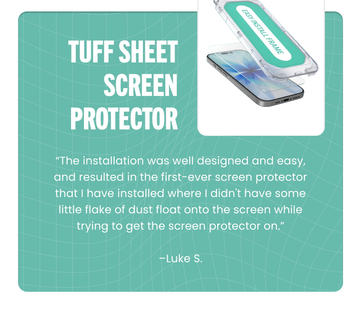  TUFF SHEET SCREEN PROTECTOR
