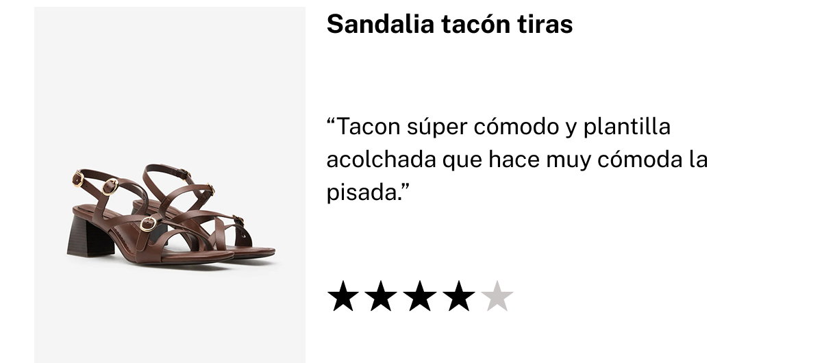 SANDALIA TACÓN TIRAS
