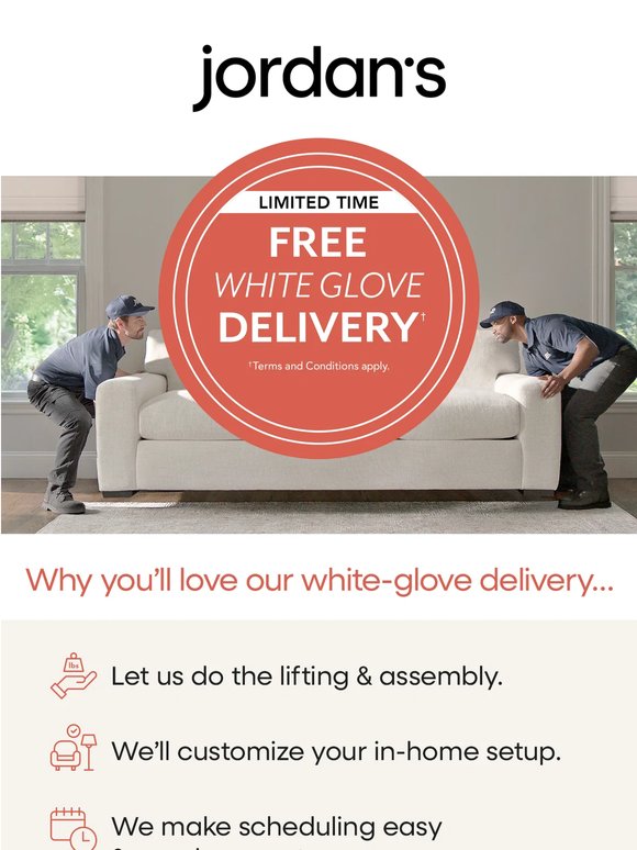 🚚 Enjoy free white-glove delivery for a limited time!