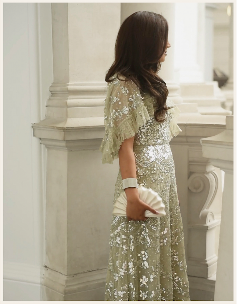 Freya Cape Ankle Gown