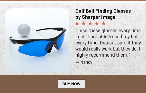 Golf Ball Finding Glasses by Sharper Image