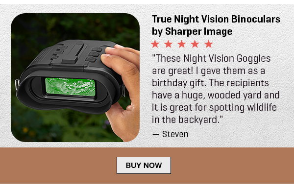 True Night Vision Binoculars by Sharper Image