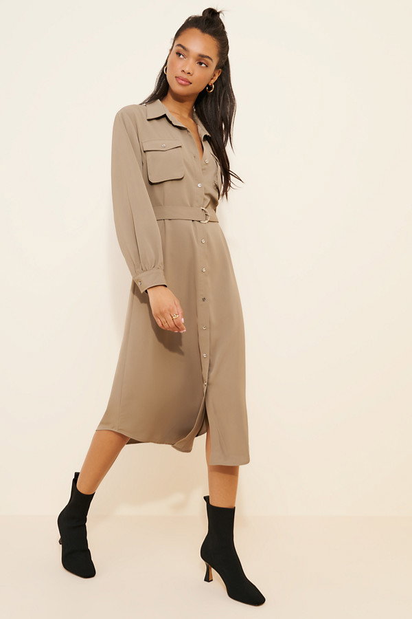 Midi Shirt Dress