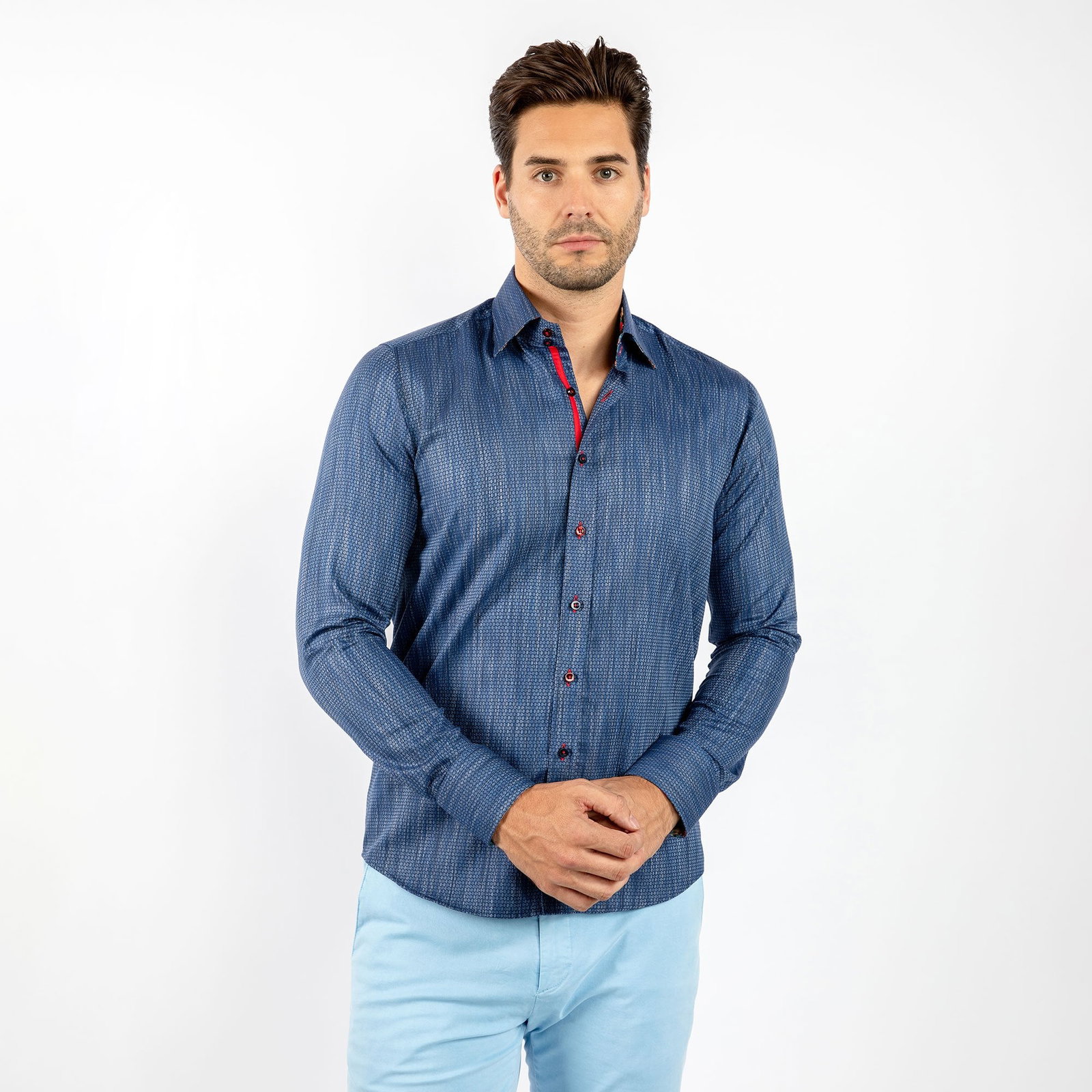Image of LUXURY KNITTED CLASSIC JACQUARD SHIRT
