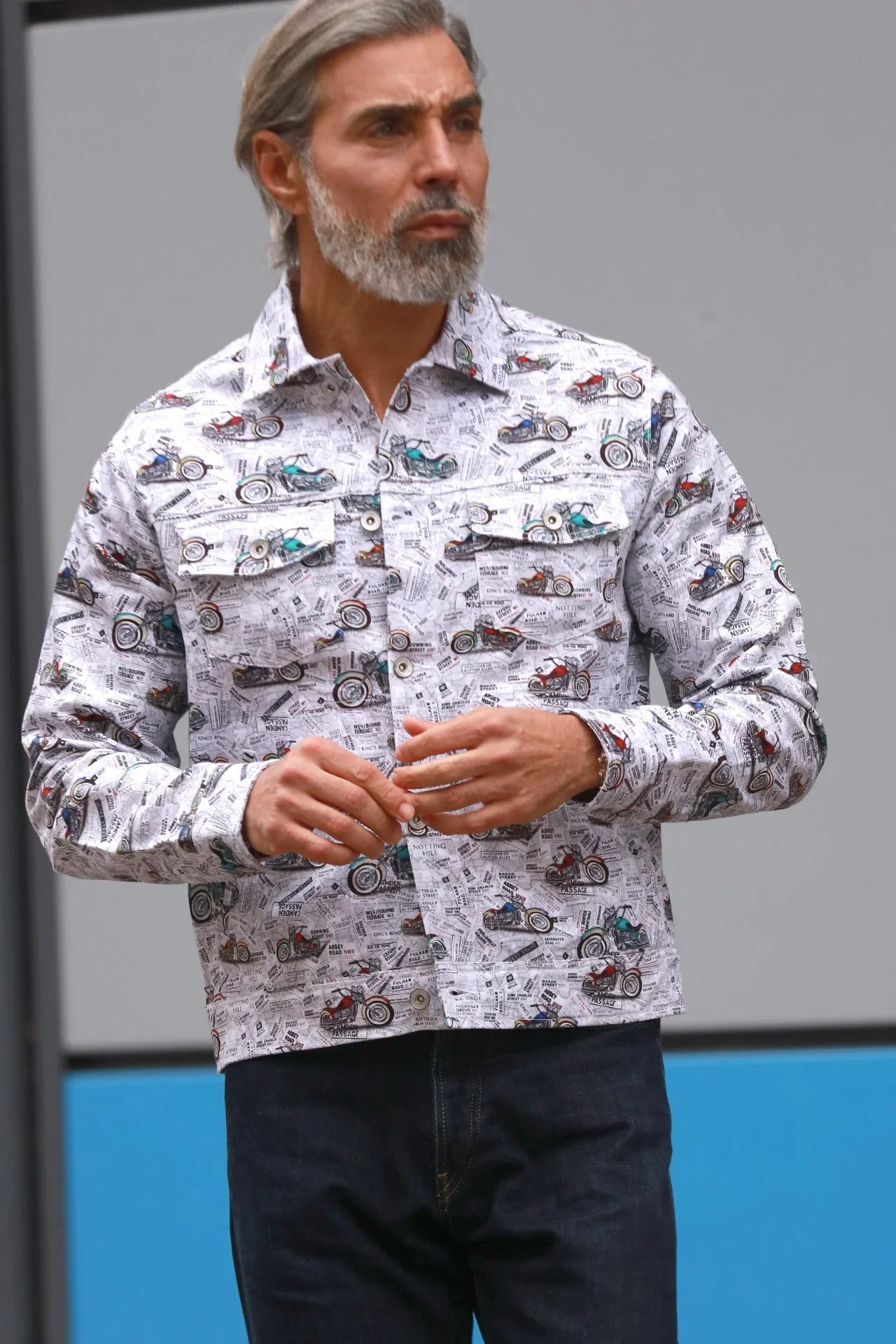 Image of LONDON MAPS & MOTOR PRINT SHACKET