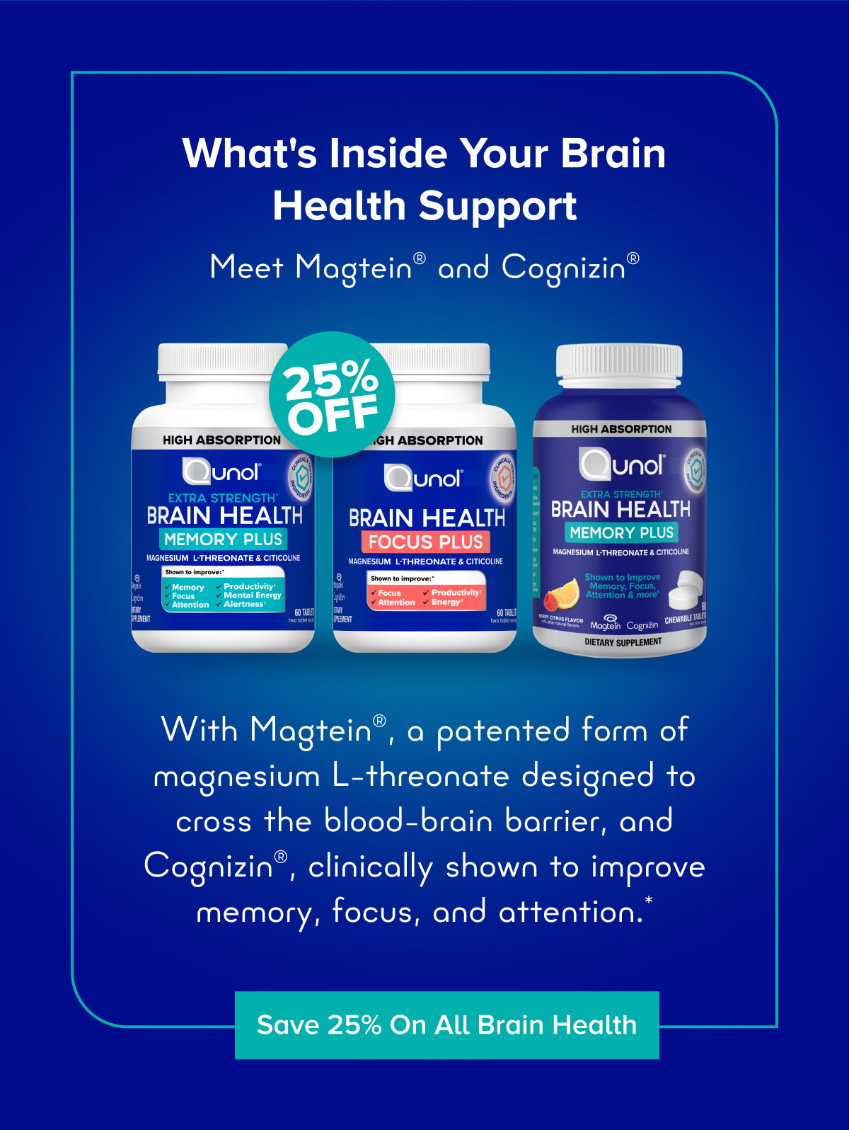 25% OFF the Full Brain Health Collection**