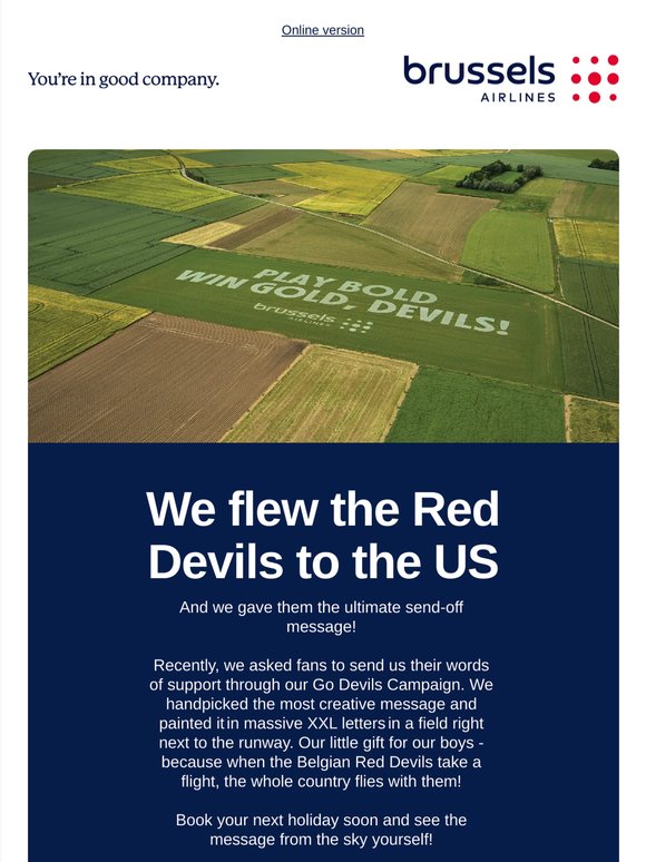 Discover your ultimate message for the Red Devils!