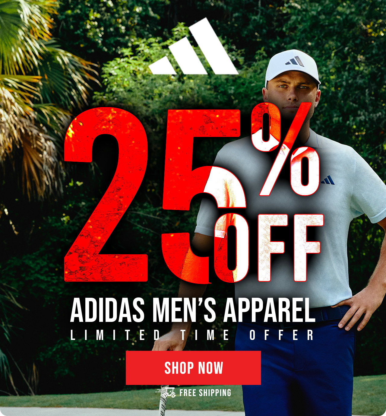 adidas Apparel | 25% OFF + Free Shipping