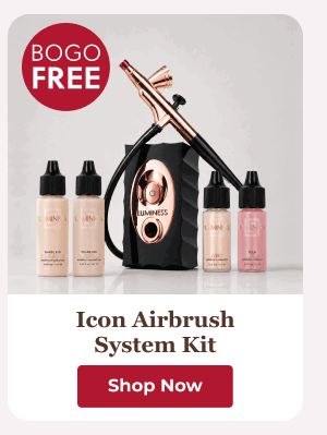 ICON AIRBRUSH SYSTEM KIT: Achieve flawless airbrush coverage that lasts up to 18 hours.
