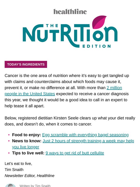 Is there an ‘anticancer’ diet?