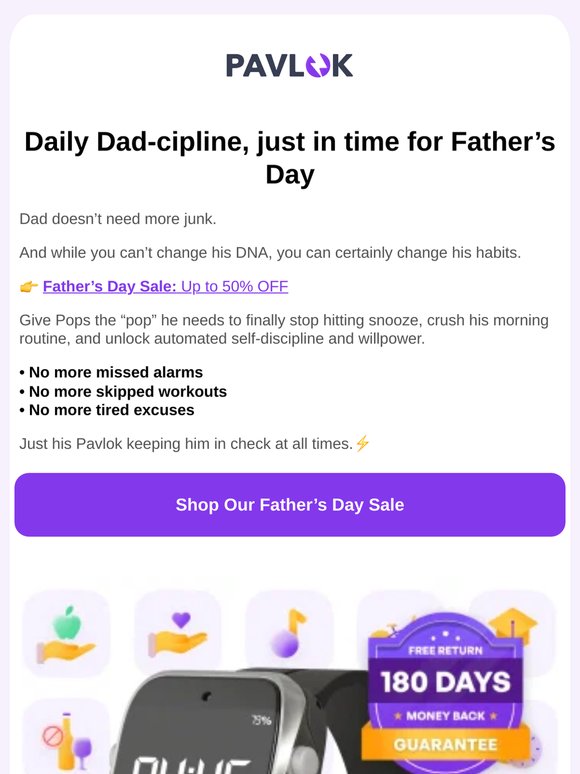 Father’s Day Sale: Up to 50% OFF!