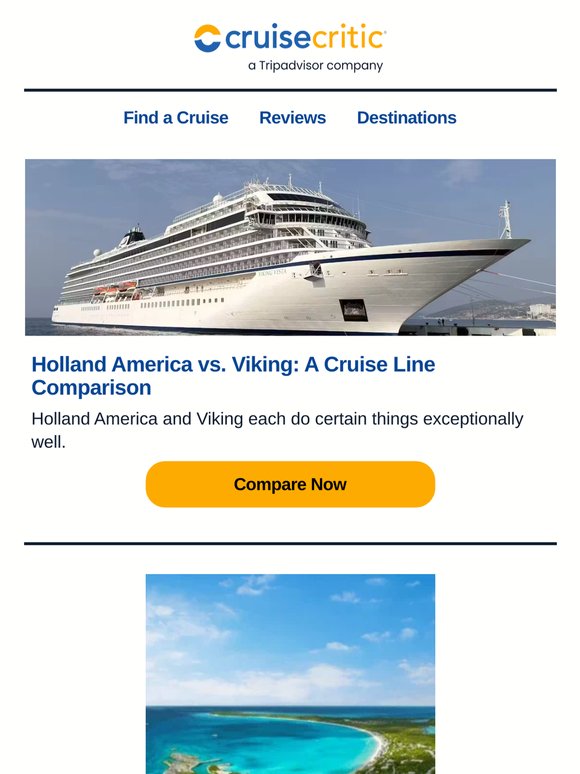 Holland America vs. Viking; A Cruise Habit Is Dividing Travelers & More
