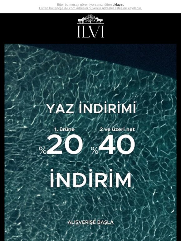 İLVİ'de Yaz İndirimi Başladı!☀️