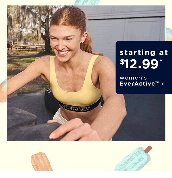 starting at $12.99 women's everactive