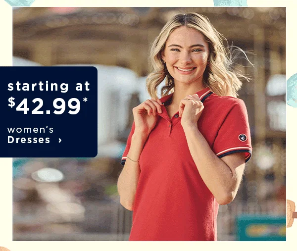 starting at $42.99 women's dresses