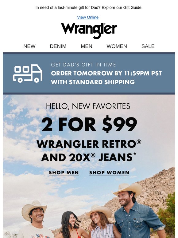 Flash sale! 2 for $99 on your new favorite jeans