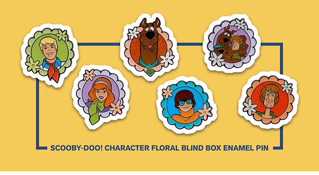 Scooby-Doo! Character Floral Blind Box Enamel Pin