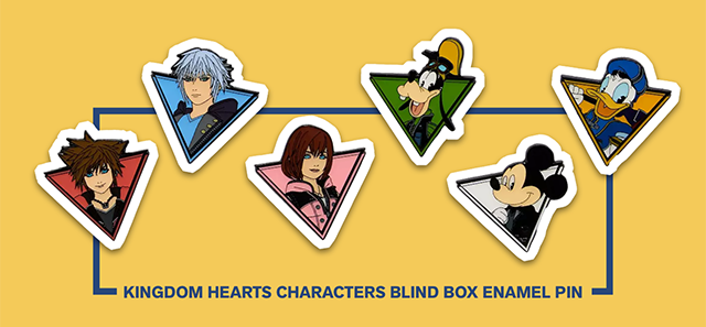 Kingdom Hearts Characters Blind Box Enamel Pin