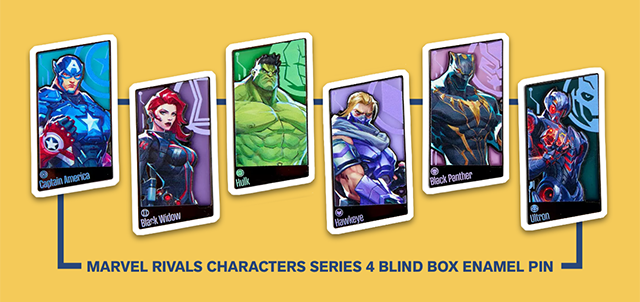 Marvel Rivals Characters Series 4 Blind Box Enamel Pin