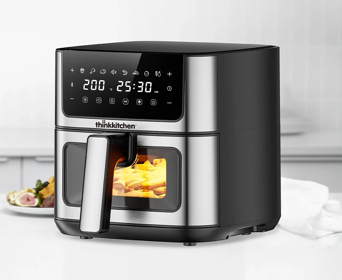 Image of thinkkitchen Evo Fry Digital Air Fryer, 5L, Silver