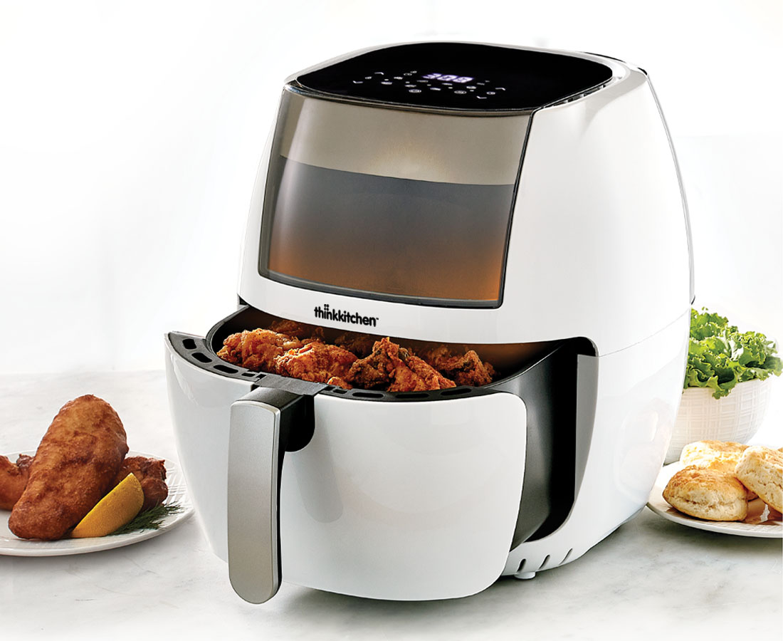 Image of thinkkitchen Crispy Fry Digital Air Fryer, 7.7 L , White