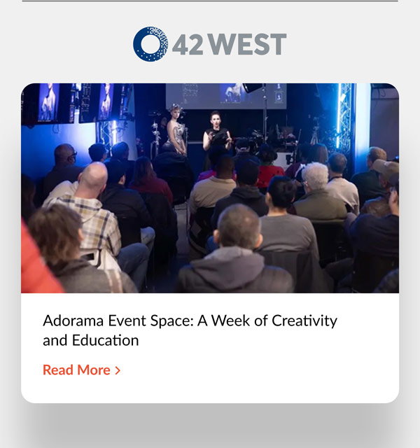 Adorama Event Space: A Week of Creativity and Education