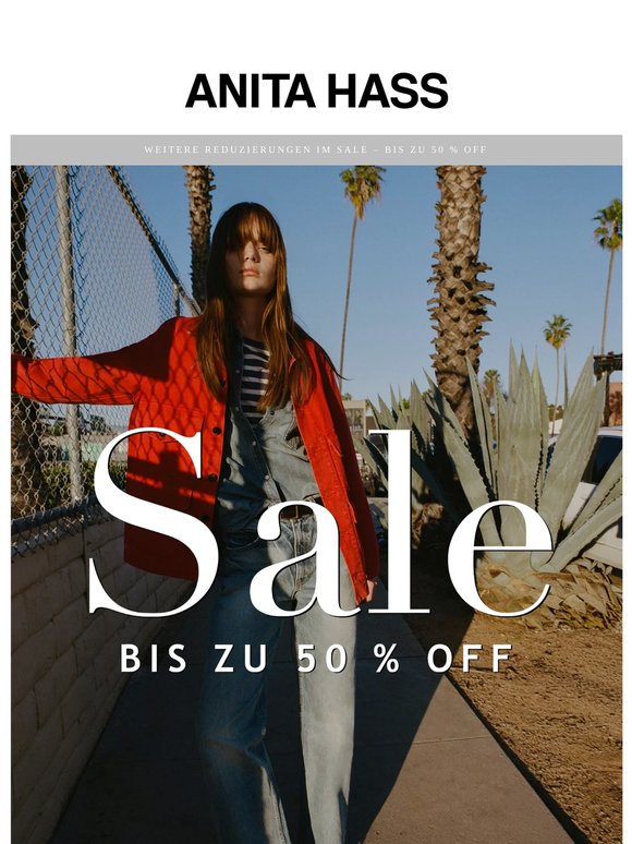 Sale goes on – bis zu 50 % off
