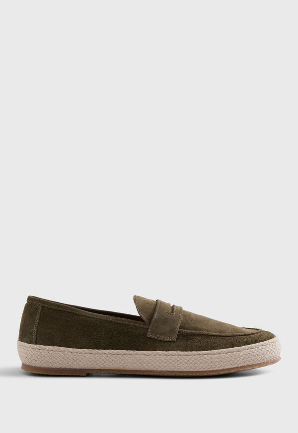 Image of LLOYD SUEDE PENNY LOAFER ESPADRILLE