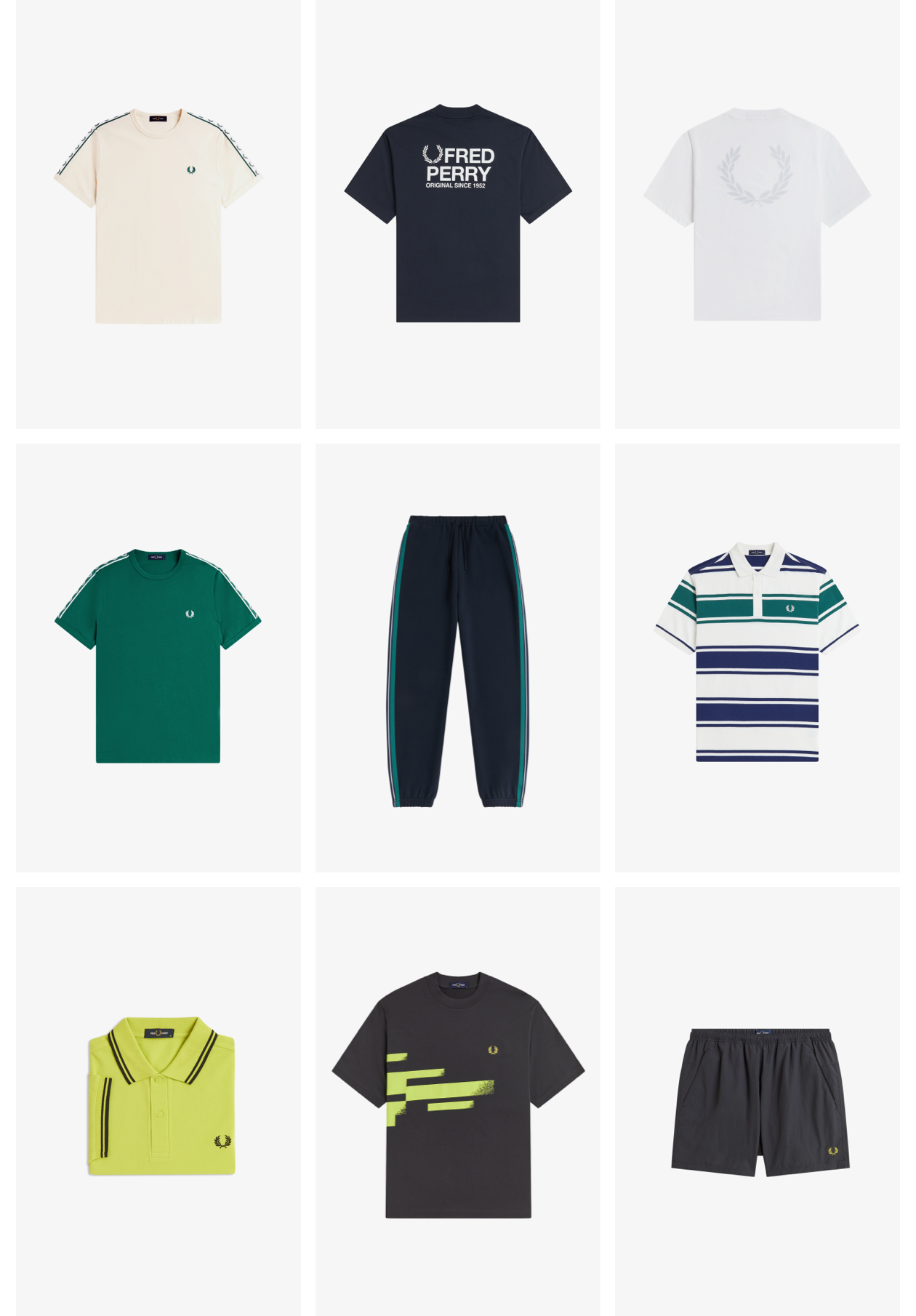A selection from Fred Perry New Releases