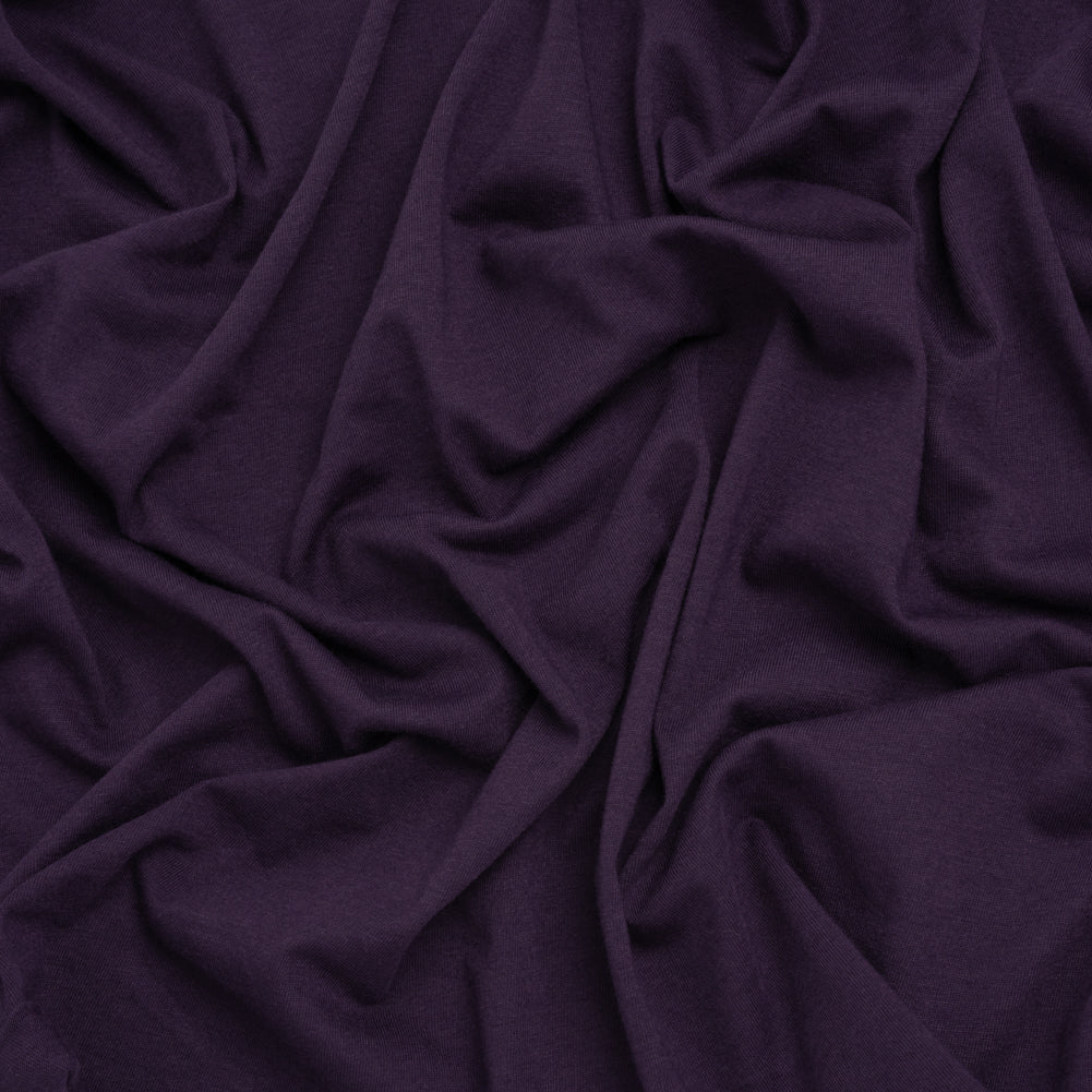 Image of Polyester Jersey - Eggplant Purple - Deadstock