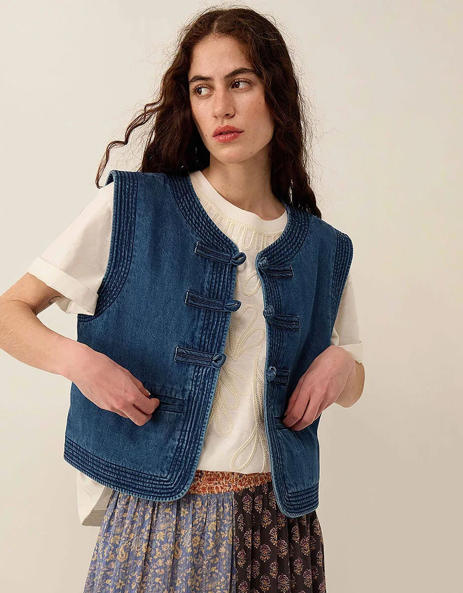 Juna denim gilet