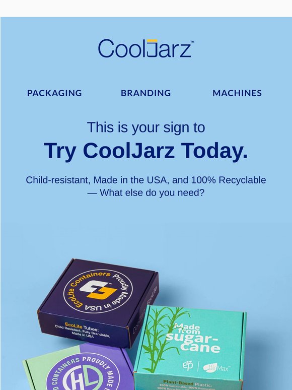 Order a Sample Box of Any CoolJarz Container Line