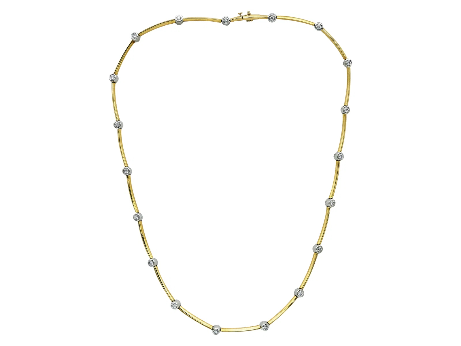 Image of Tiffany & Co Diamond Link Necklace