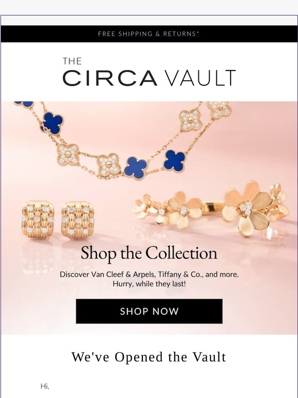 Shop Van Cleef & Arpels, Tiffany