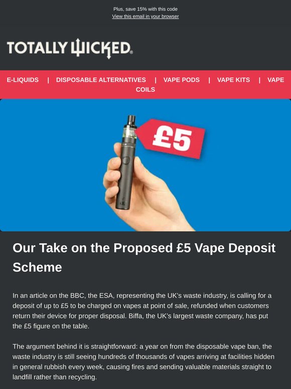 , would you pay a vape deposit? 💨💷