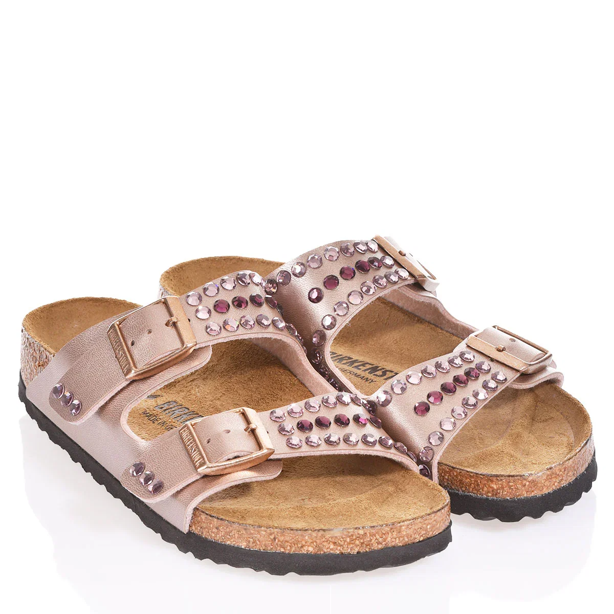 Image of Birkenstock Arizona Copper Swarovski