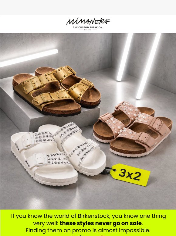 Is this a mistake? One Birkenstock is FREE in your cart. 💸