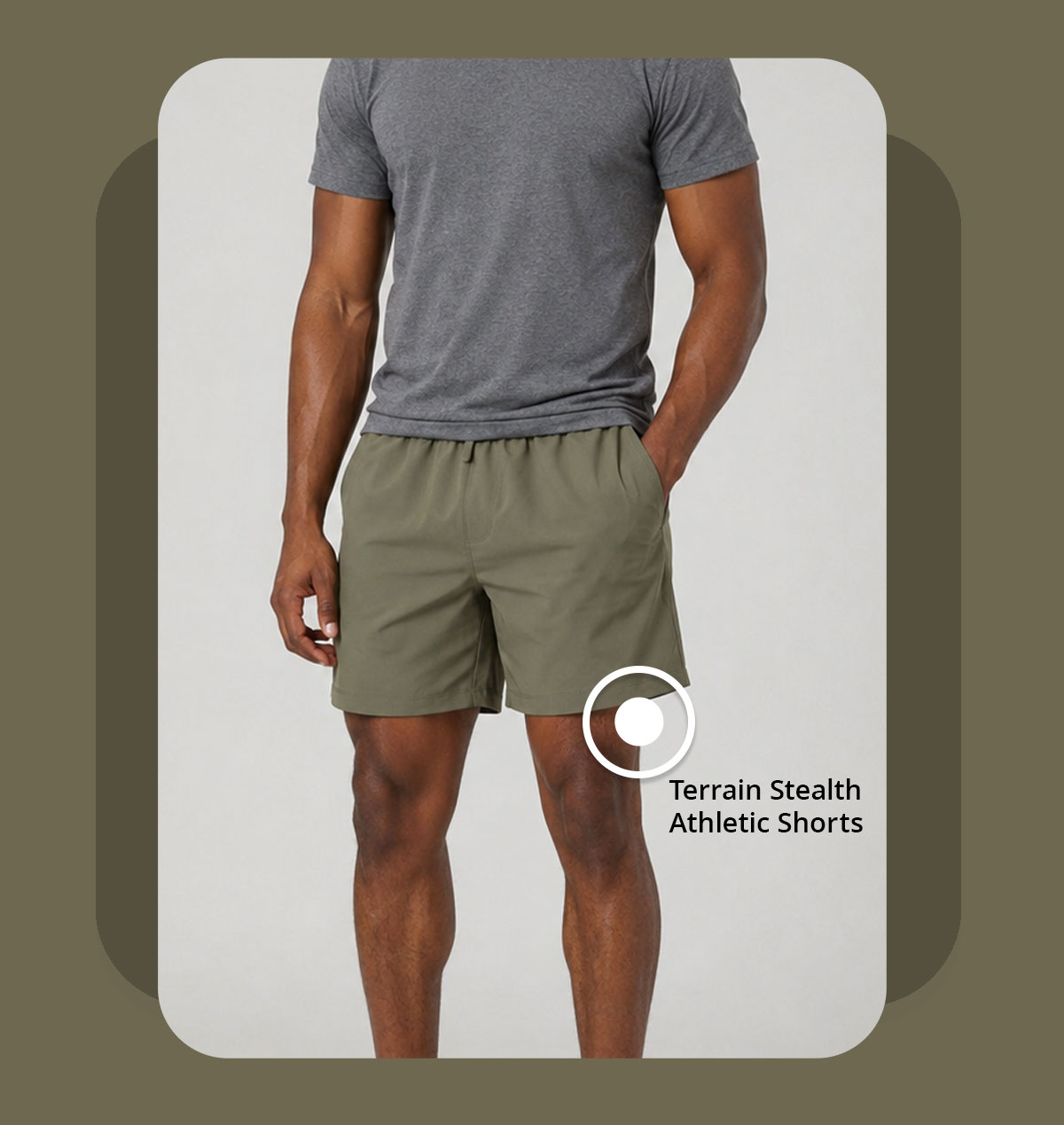 TERRAIN STEALTH ATHLETIC SHORTS