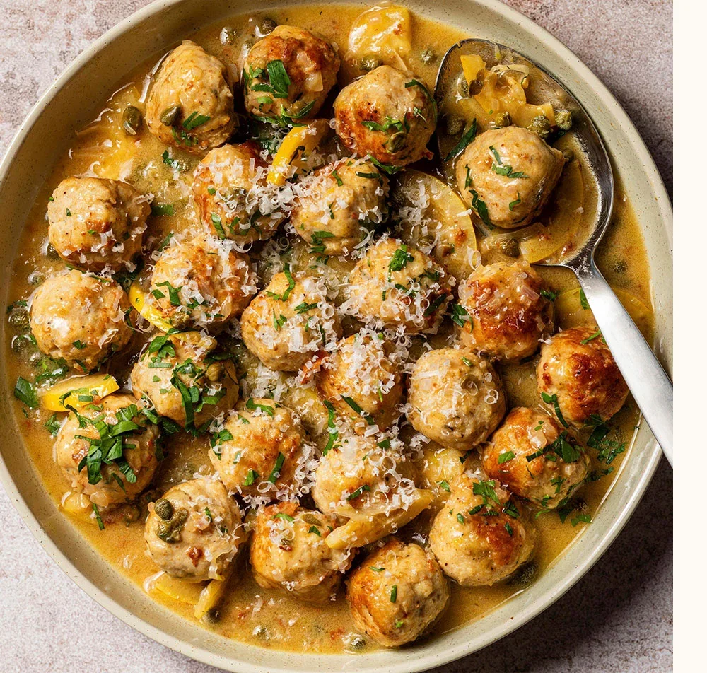 Chicken Piccata Meatballs
