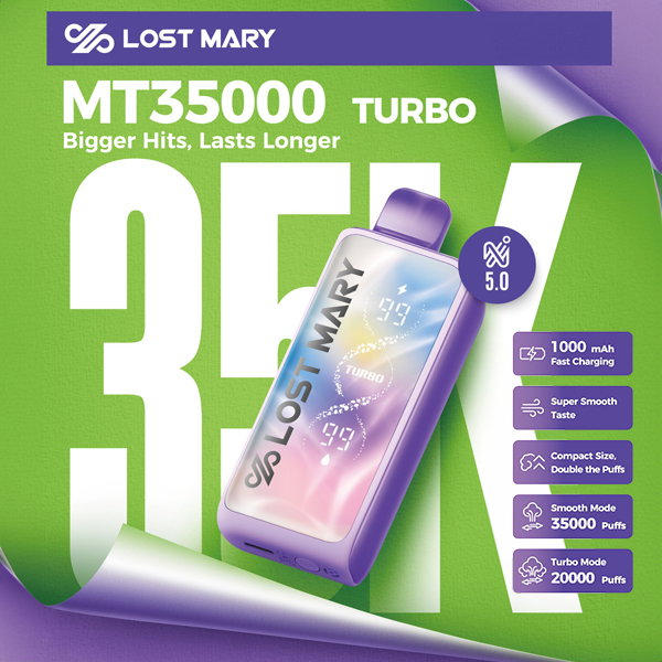 Lost Mary MT 35,000 Puff Turbo Nixodine Disposable