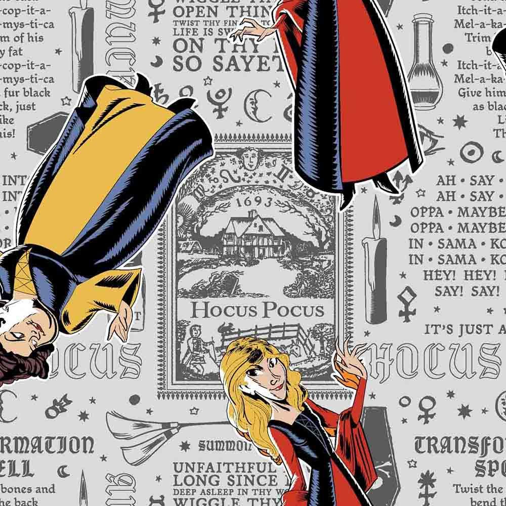 Image of Springs Creative - Disney's Villian Cottons - Hocus Pocus Newsprint - Multi - Yardage