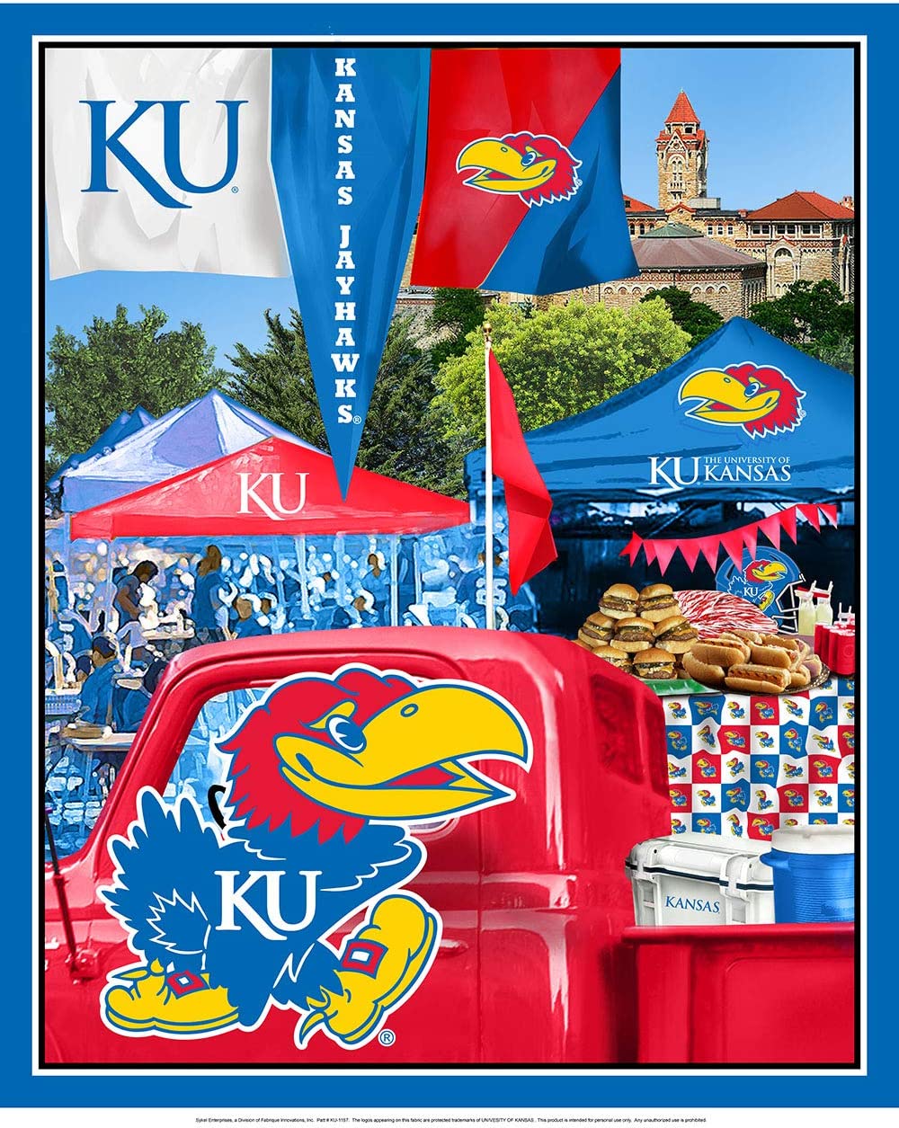 Image of Kansas Jayhawks - Tailgate Panel