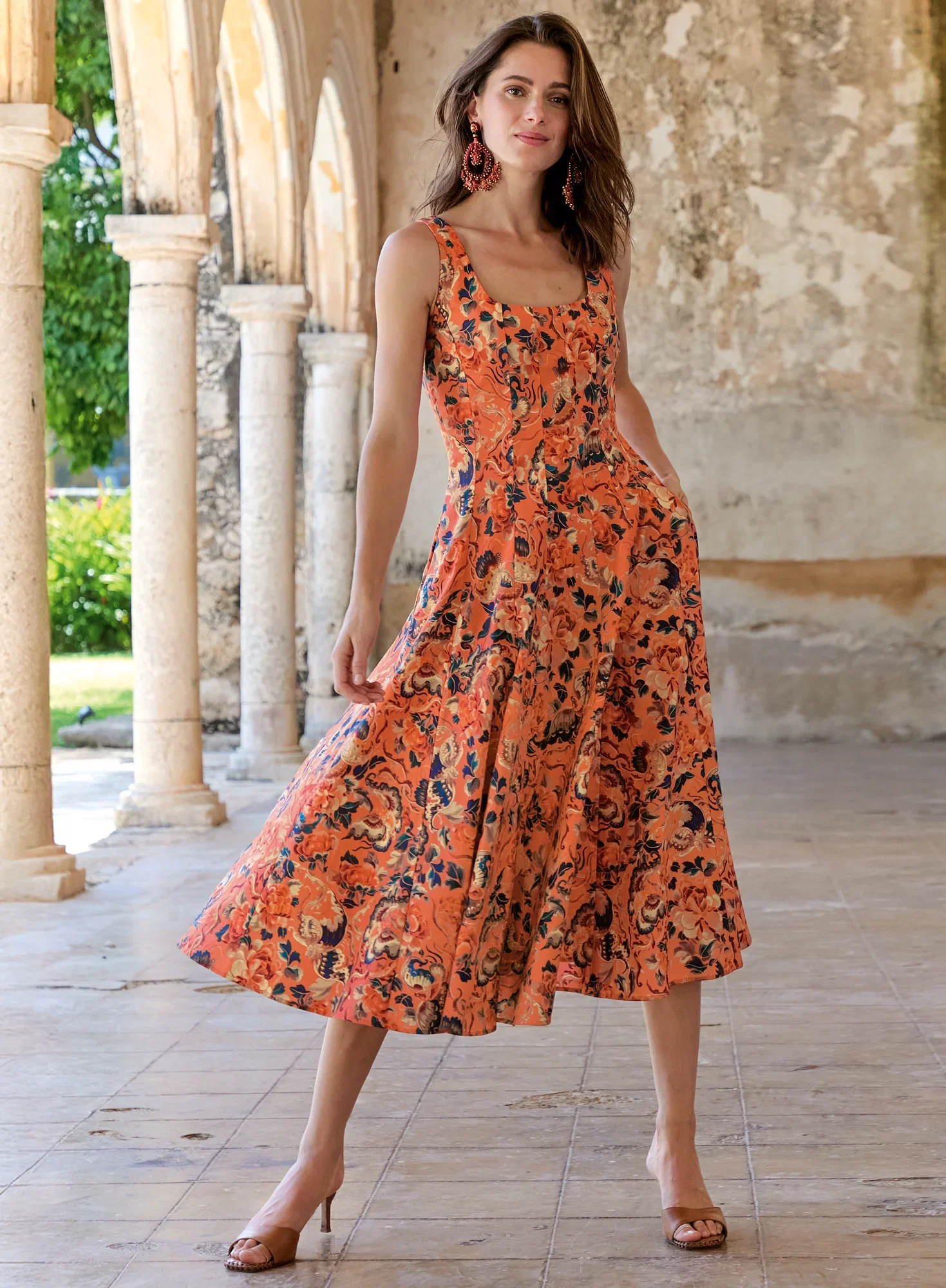 Image of Coral Garden Dress