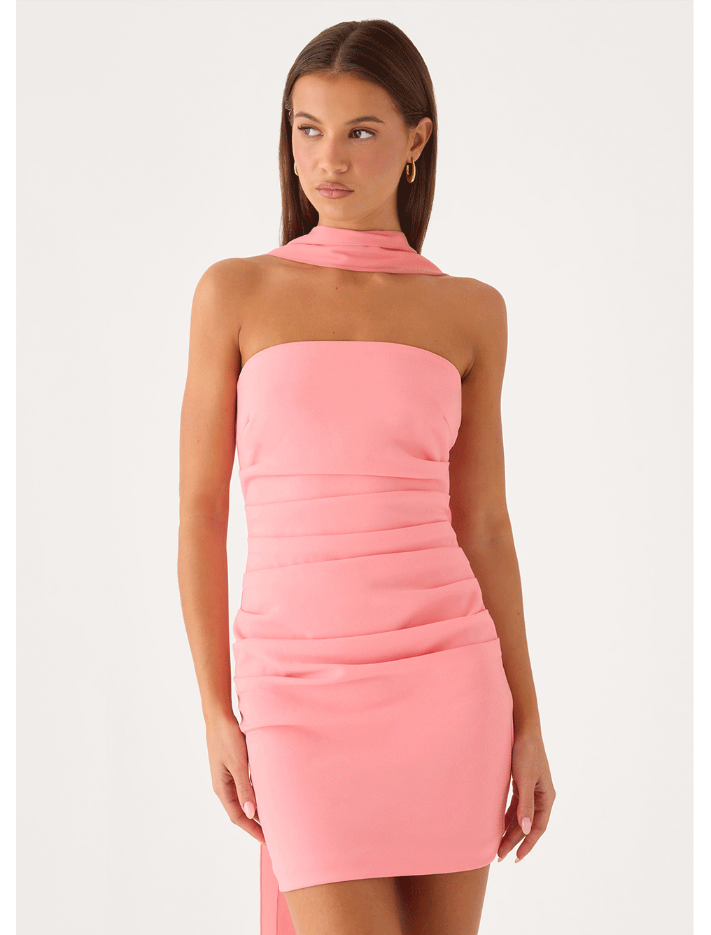 Libra Mini Dress — Pink & Libra Maxi Dress — White, Aqua